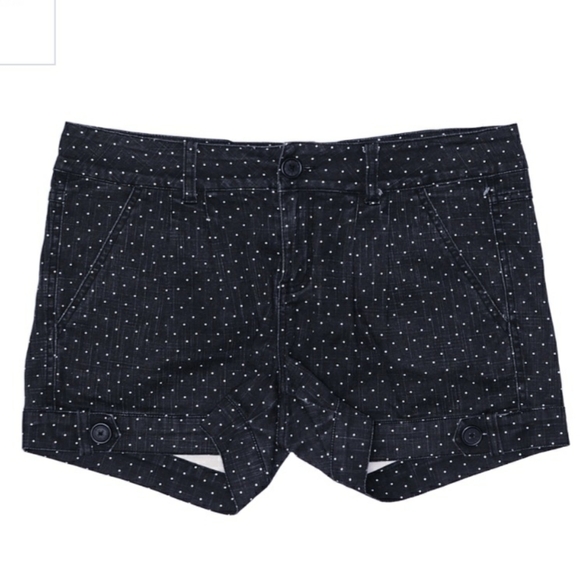 Be Bop Faded Destressed Black Shorts Swiss Dots Juniors 11 Casual Summer EUC - Picture 1 of 4